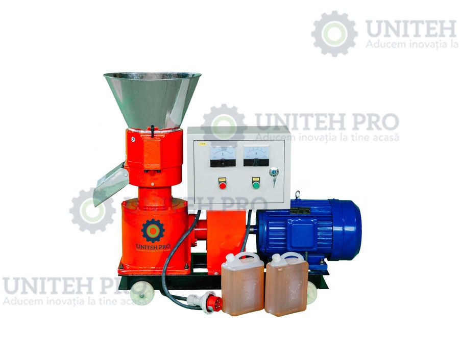 Granulator furaje KL-300 cu 3 matrite, motor inclus 22 kW NOU Garantie 24 luni Livrare rapida