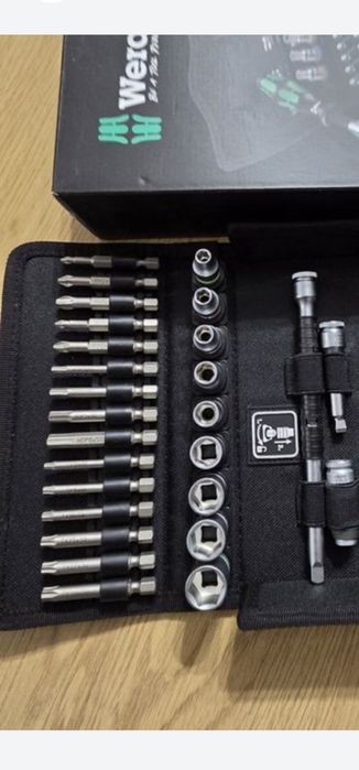 Set clichet cu tubulare si biti WERA 8100 SA 6