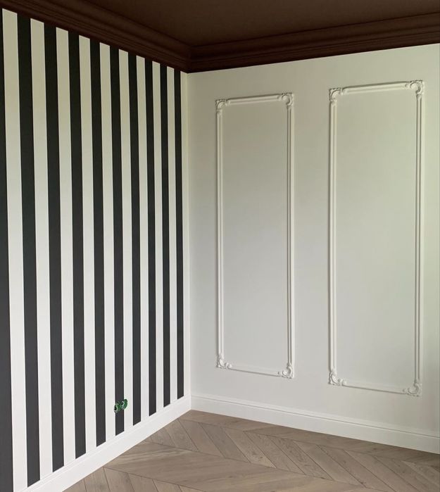 Поклейка обоев покраска закатка декоративка бригада укладка винил бани