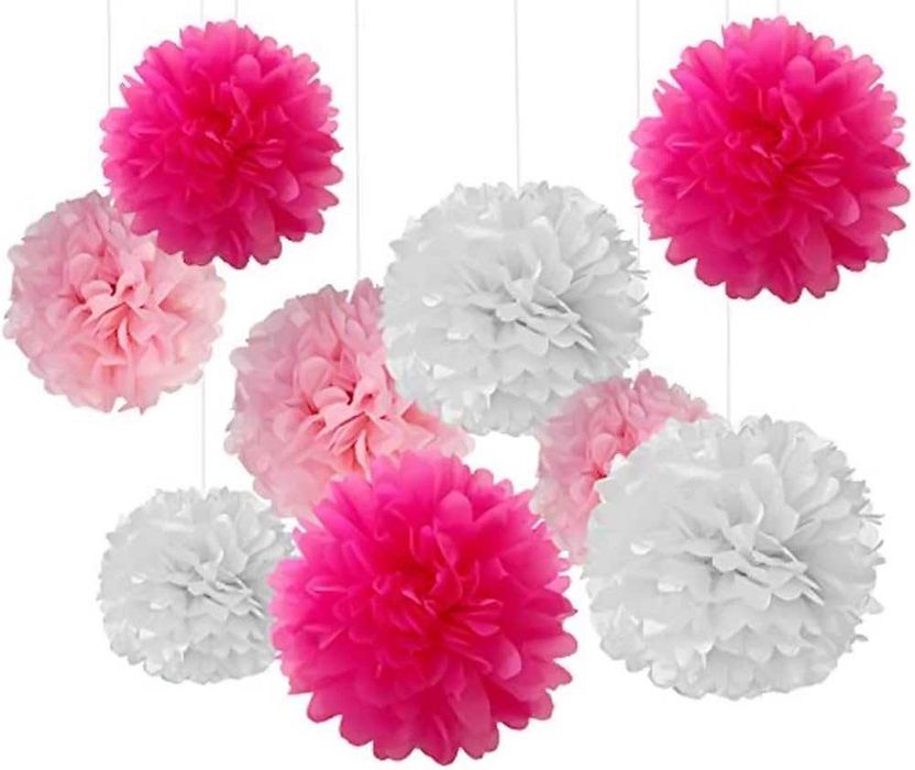 Бумажные цветы украшение день влюбленных