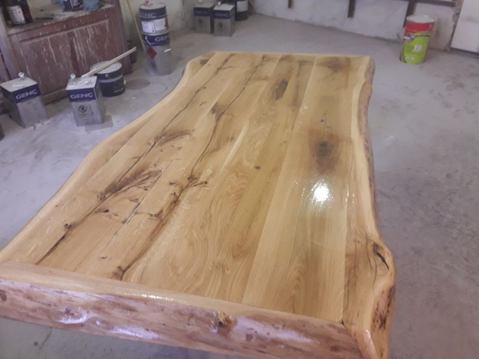 Масивна дъбова маса с янове(УНИКАТ)