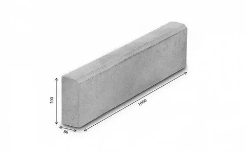 Поребрик, вибропрессованный поребрик