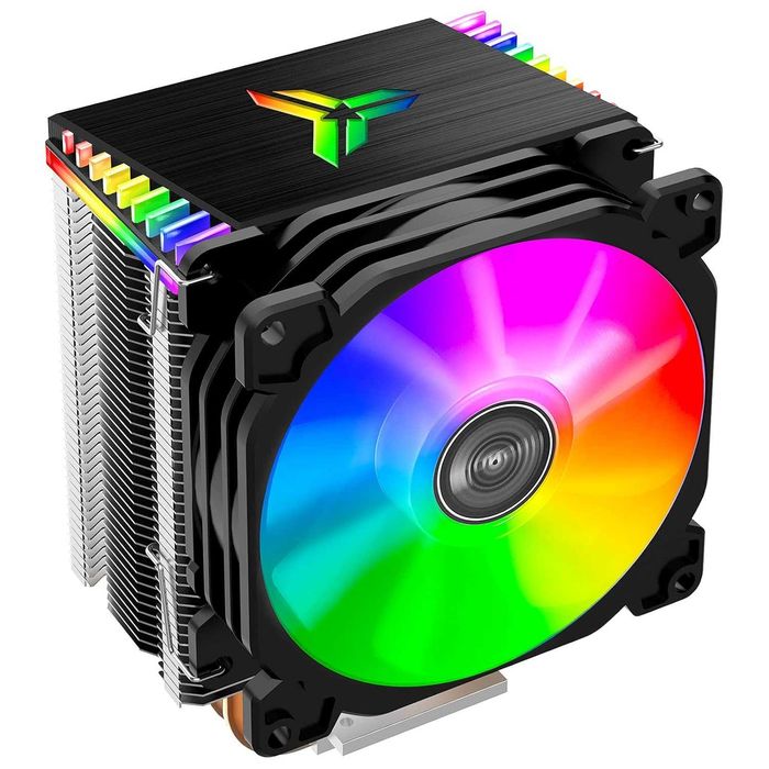 Cooler CPU Aer JONSBO CR1400 RGB PWM 92mm 4 conducte căldură,Ventilatoare PC detașabile Intel LGA 1851 1700 1200 1151, AMD AM4 AM5, Negru