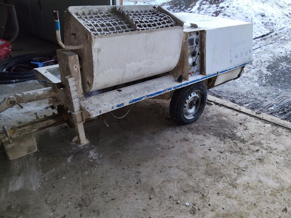 Masina pompa de tencuit lancy mixjet motor lombardini pe motorina