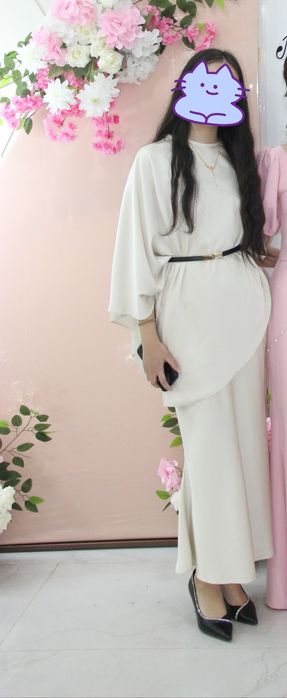 Атласное  платье