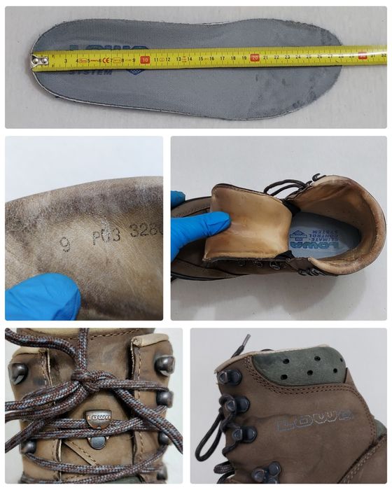 Bocanci profesionali Lowa, ghete din piele naturală Nubuk 4 sezoane 43