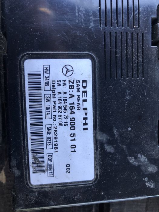 Sam spate REAR Mercedes ML GL R A1649005101 3.0 cdi V6 7G