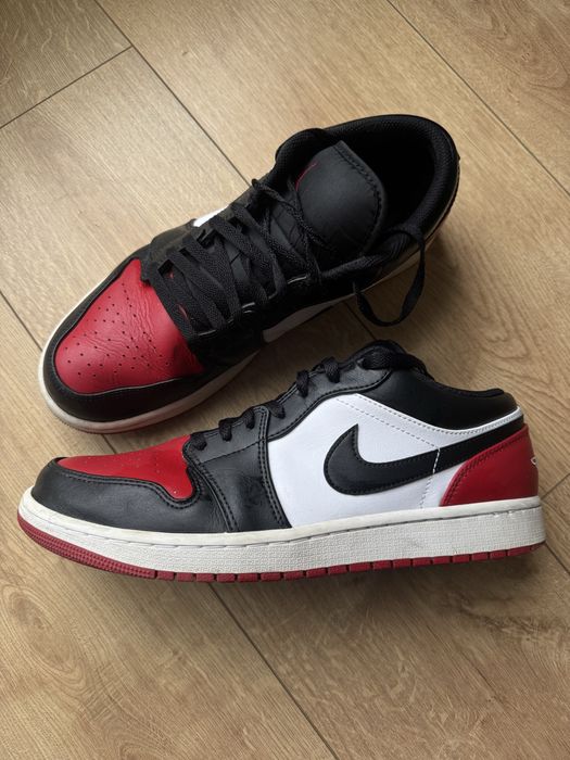Air Jordan 1 Low "Bred Toe" (Размер 44.5) - Като нови!