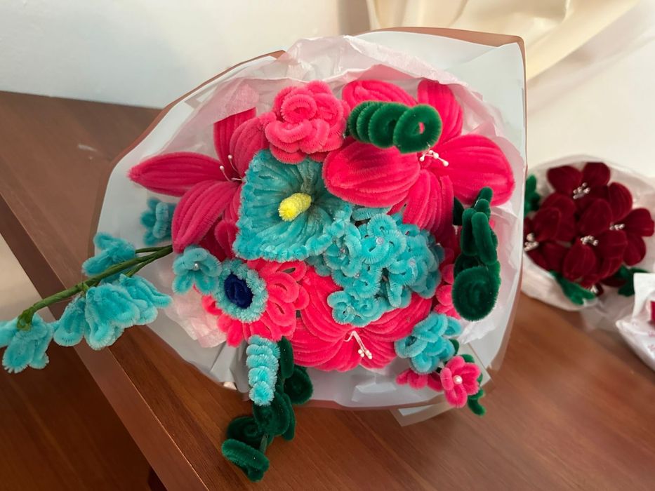 Цветы из синельный проволки