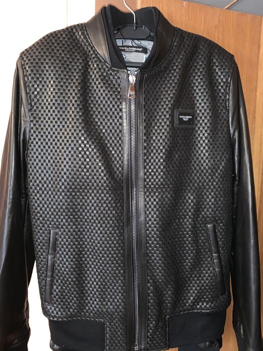 Geaca piele naturala Dolce & Gabbana  barbati