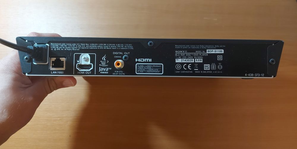 Blu-Ray Disc Player Sony BDP-S1100