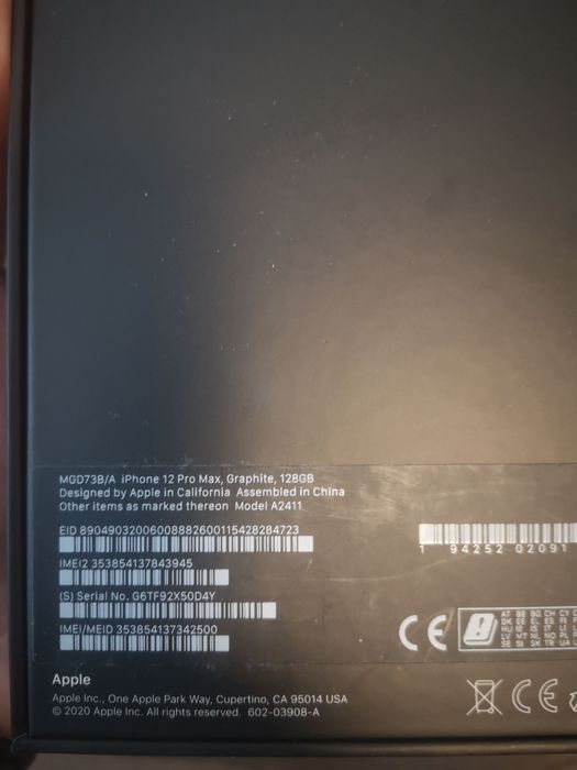 iPhone 12 PRO MAX 128GB Graphite