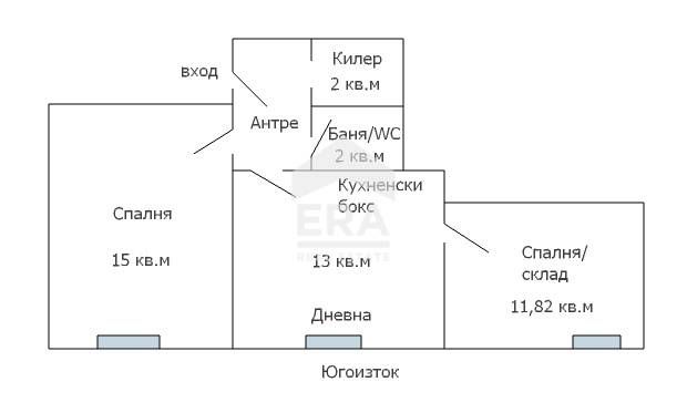 Продава се Двустаен апартамент в Варна, Погреби - 43 кв.м за 1161 €/кв.м - Снимка #9