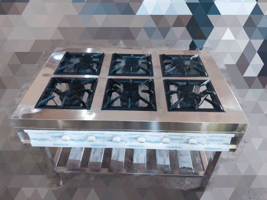 Газ плита газовая печь gaz plita нержавейка nerjaveyka кафе oshxona