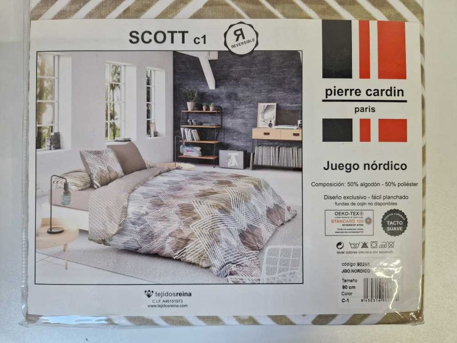 Скандинавско покривало Pierre Cardin SCOTT Бежово 150 x 230 см