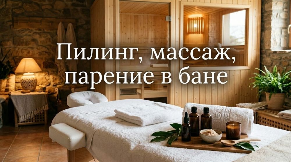 Массаж спа пилинг у себя и на выезд