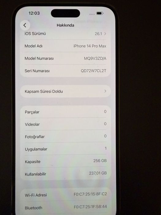 Iphone 14 pro max 256 GB