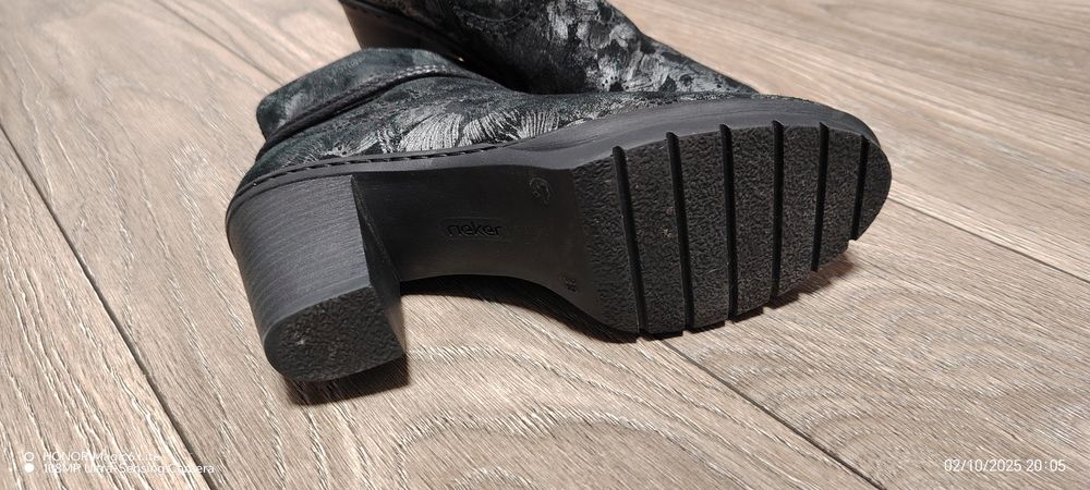 Ghete piele imblanite Rieker 39