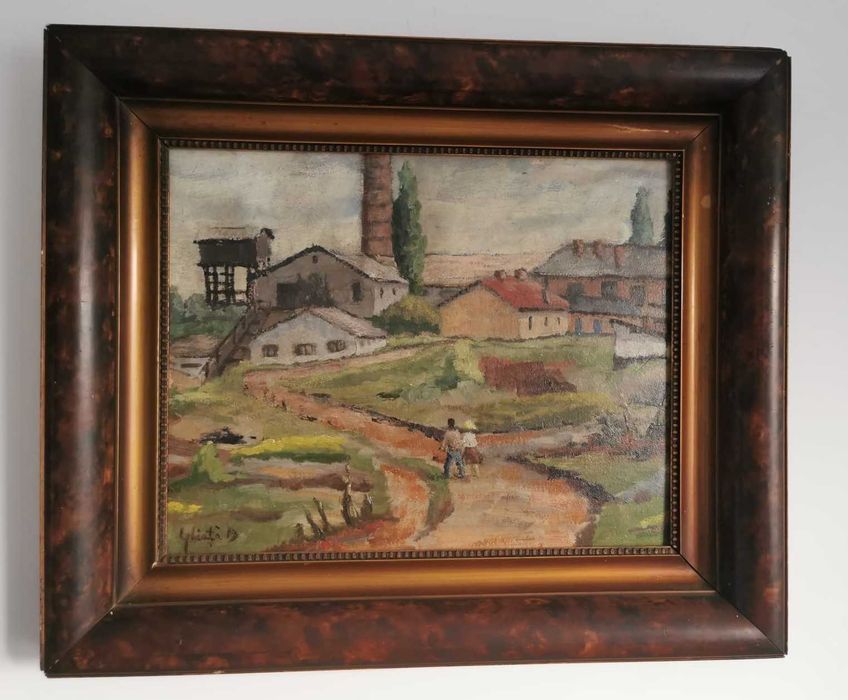 Tablou Pictura semnat Dumitru Ghiata - In doi