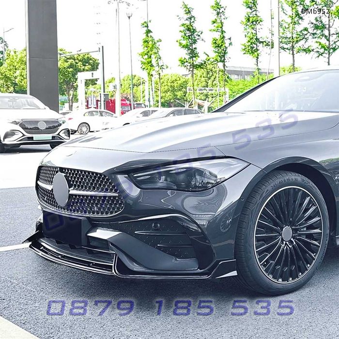 Преден лип спойлер за Mercedes CLE C236 2024+, черен гланц -DMb952 тунинг добавка предна броня мерцедес цле tuning predna bronq spoiler lip