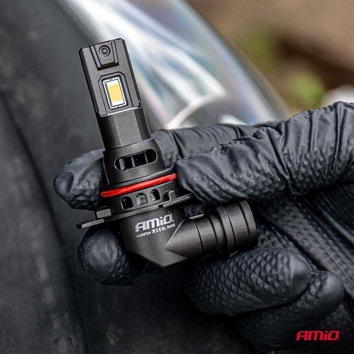 LED крушки HIR2 12/24V AMIO  PRO BLACK Edition Лед крушка FULL CANBUS