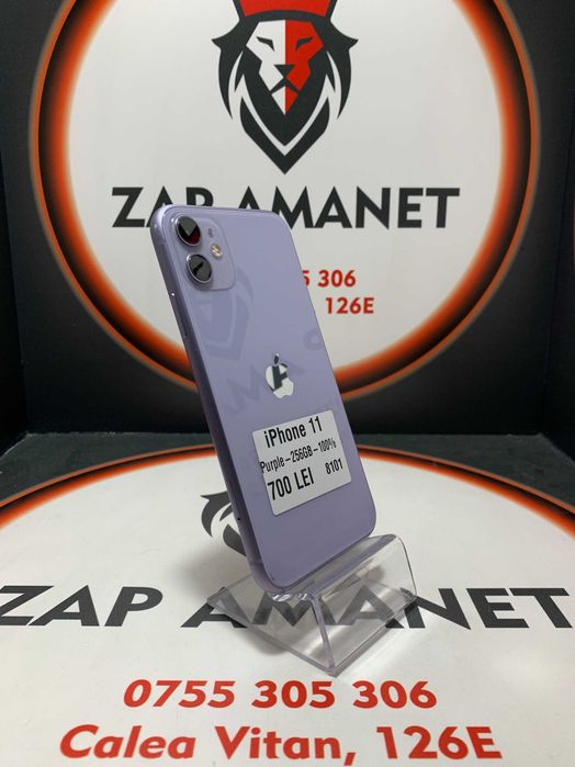 Zap Amanet Vitan - iPhone 11 - Purple - 256GB - 100%