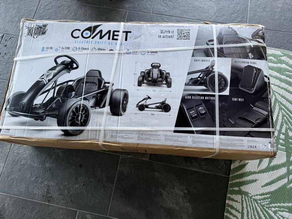Kart electric Xootz  Comet-TY6193-24, Negru, Nou sigilat