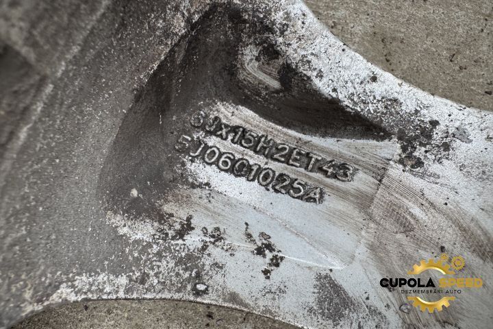 Janta 195/55/R15 6JX15H2 ET43 5J0601025A Skoda Fabia 2 [facelift] [20