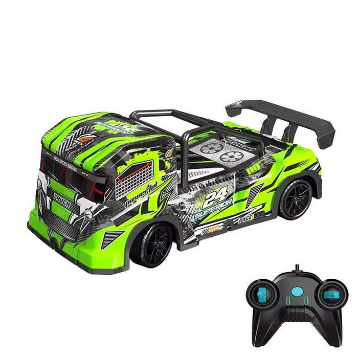 Пикап с дистанционно управление AiJH с LED осветление, Зелен и Син