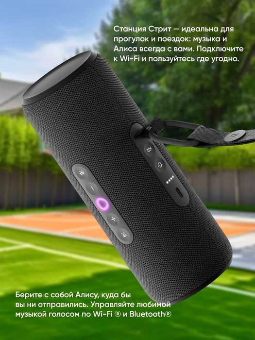 Уличная портативная умная колонка Яндекс Станция Стрит Алисой GPT