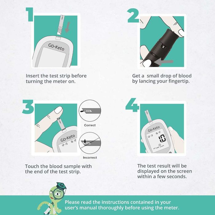 Go-Keto Ketone Meter Kickstart Set – Комплект за измерване на кетони
