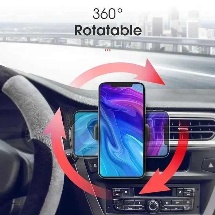 suport universal ABS pentru telefon, montat pe gurile de aerisire auto