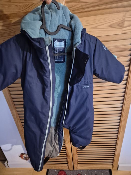 Costum călduros schi 500 Warm Albastru Bebe - WEDZE