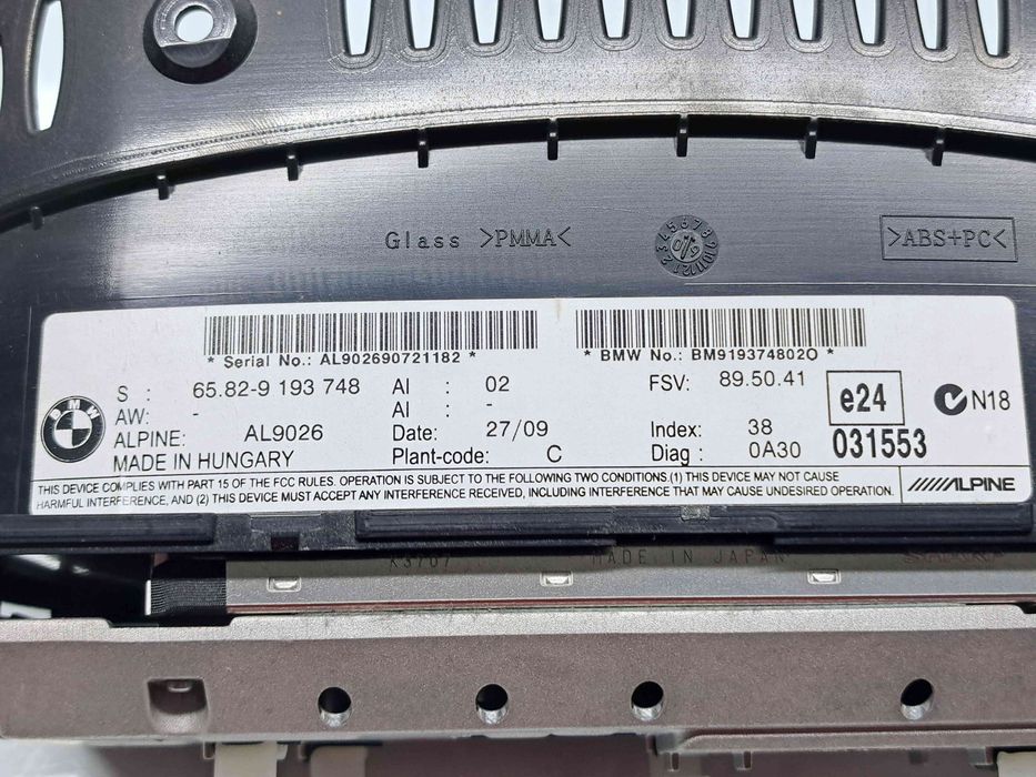 Display bord Bmw 5 (E60) [Fabr 2004-2010] 9193748