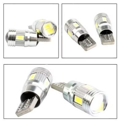 Лед крушки 2бр. CANBUS за габарит 5630 6SMD T10 W5W 12V 6000K