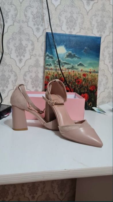 Туфли замша кожа