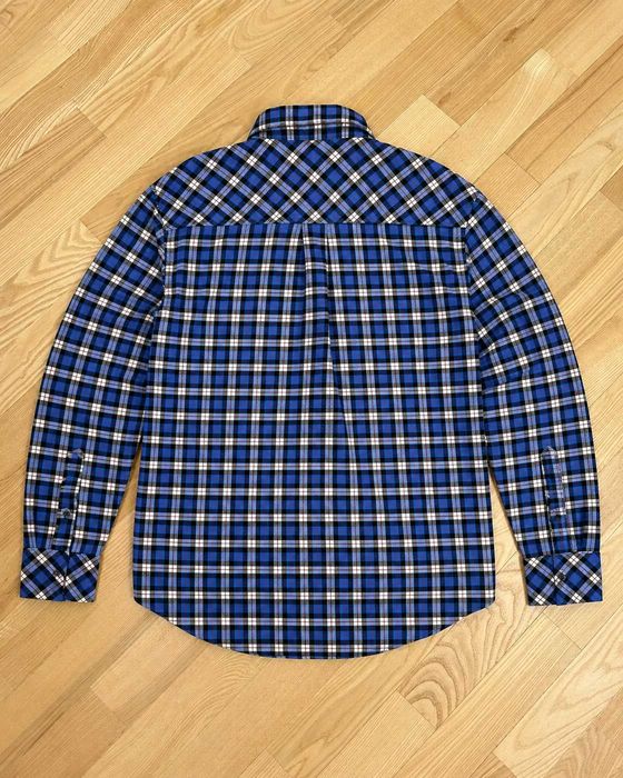 Carhartt WIP L/S Lanark Shirt Cămașă Flanel în Carouri Albastru Negru Alb – 100% Bumbac – Mărimea S