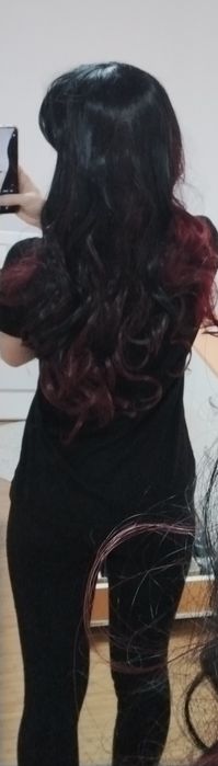 Перука, цвят черен