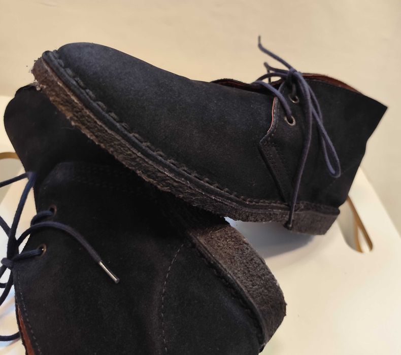 Ghete chukka 40 premium Lav. Artigianale piele naturala moale suede