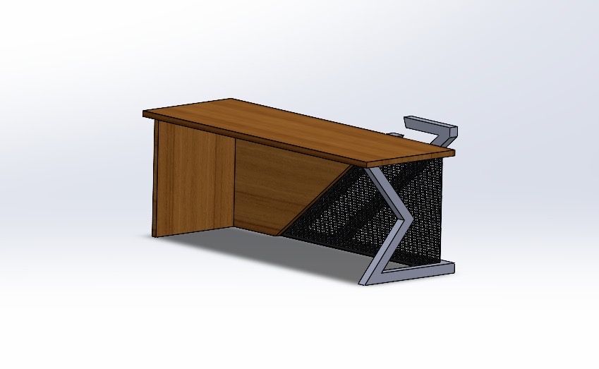 Birou picioare metalice 2000x750