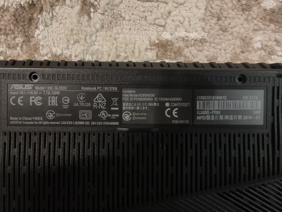 Piese Laptop Gaming GL503VD