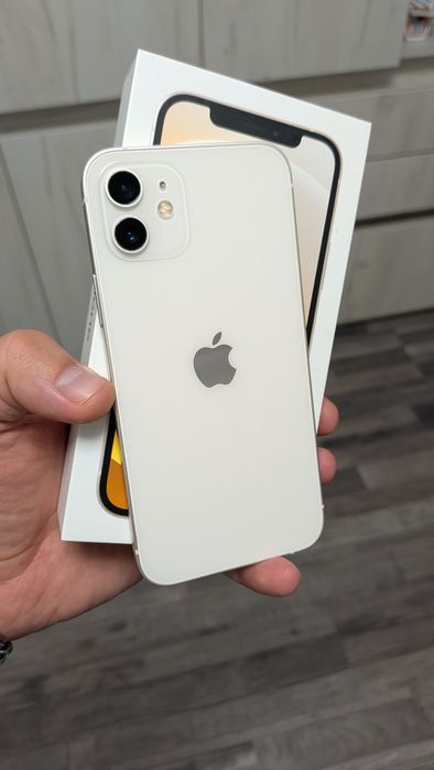 iPhone 12 White / Alb – Impecabil, Cutie Originală, Baterie 88% Husă+folie cadou