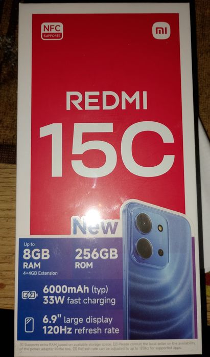 Redmi 15C чисто нов 36м гаранция