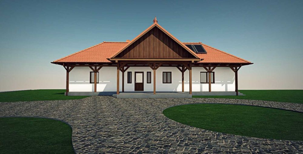 Casa individuala 80mp suprafata utila, teren 2900mp