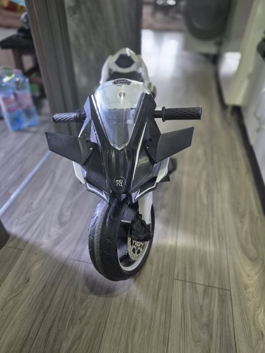 Motocicleta electrica copii NINJA DUO alb