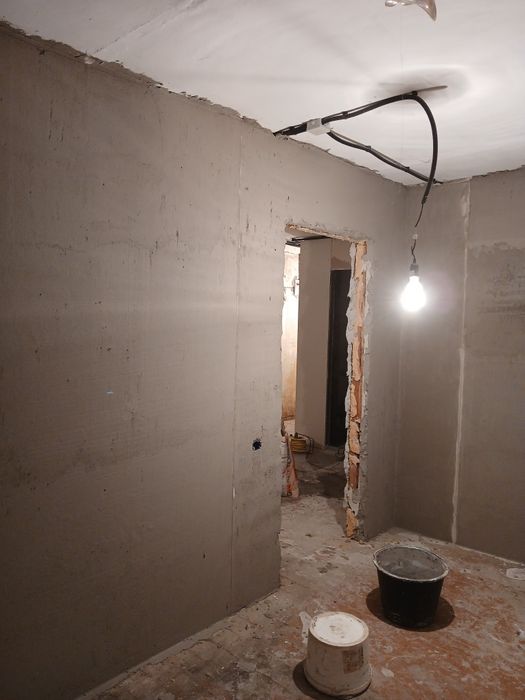 Штукатурка стен под маяк