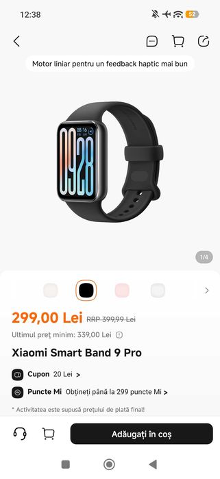 Xiaomi Smart Band 9 Pro (negru) - SIGILAT, NEU!