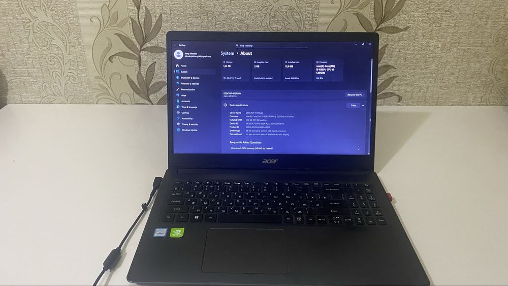 Noutbuk Acer Aspire 3