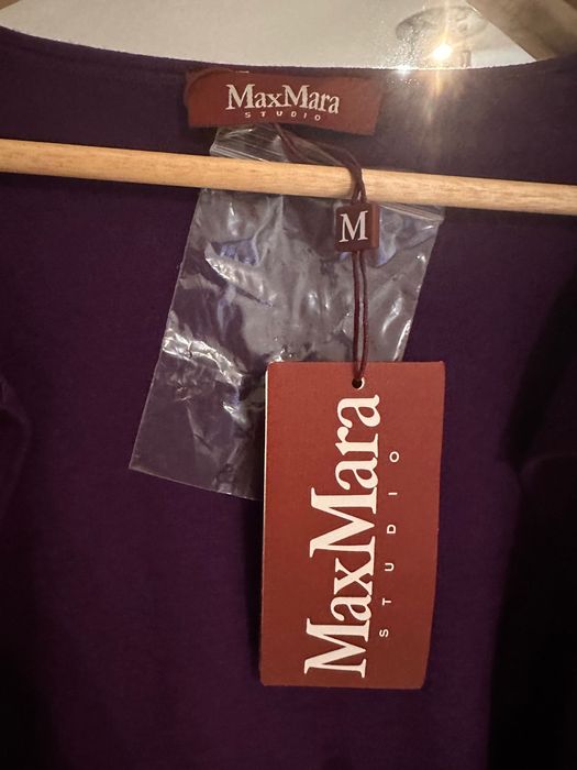 MaxMara cardigan/tunica matase/lana M nou