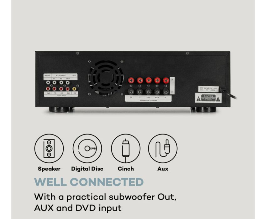 Amplificator Auna Nou 400W Telecomandă Bluethoot